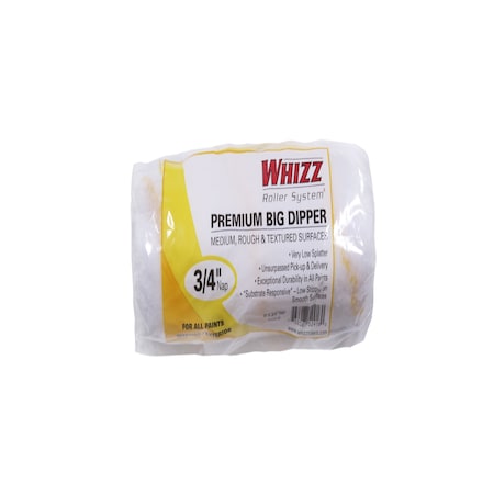Whizz 9 in Paint Roller Cover, 3/4" Nap, Microfiber 52918